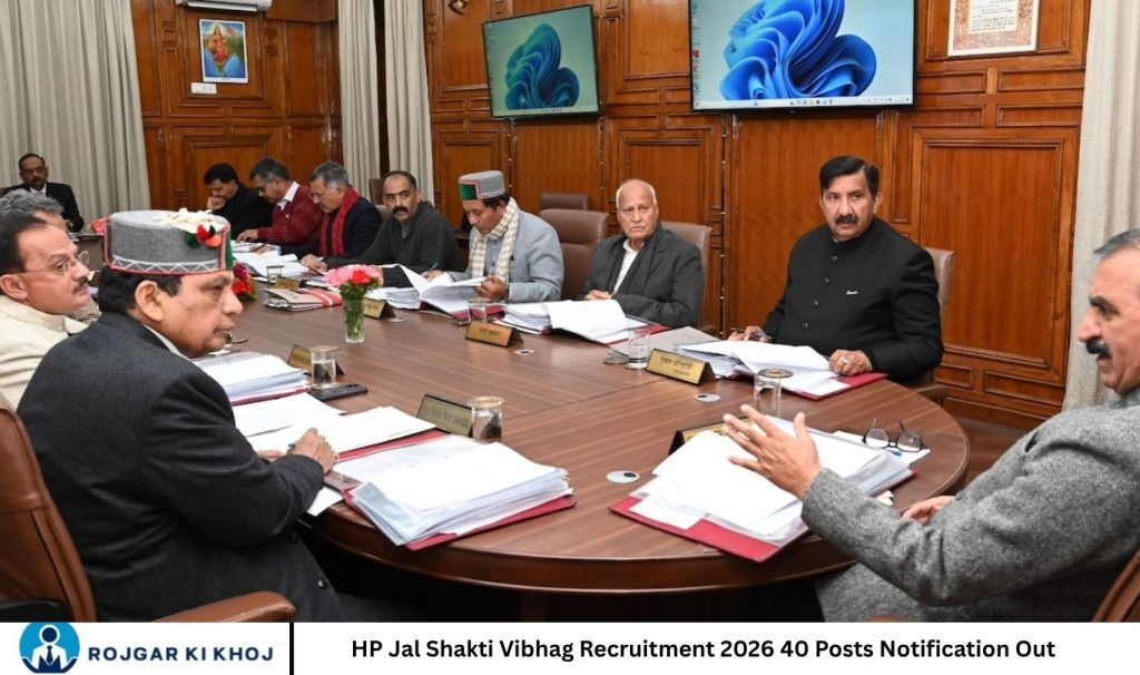 HP Jal Shakti Vibhag Recruitment 2026 40 Posts Notification Out