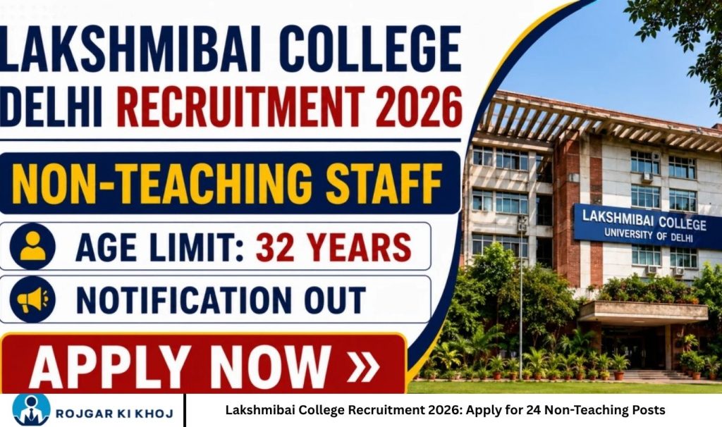 Lakshmibai College Recruitment 2026 Apply for 24 Non-Teaching Posts