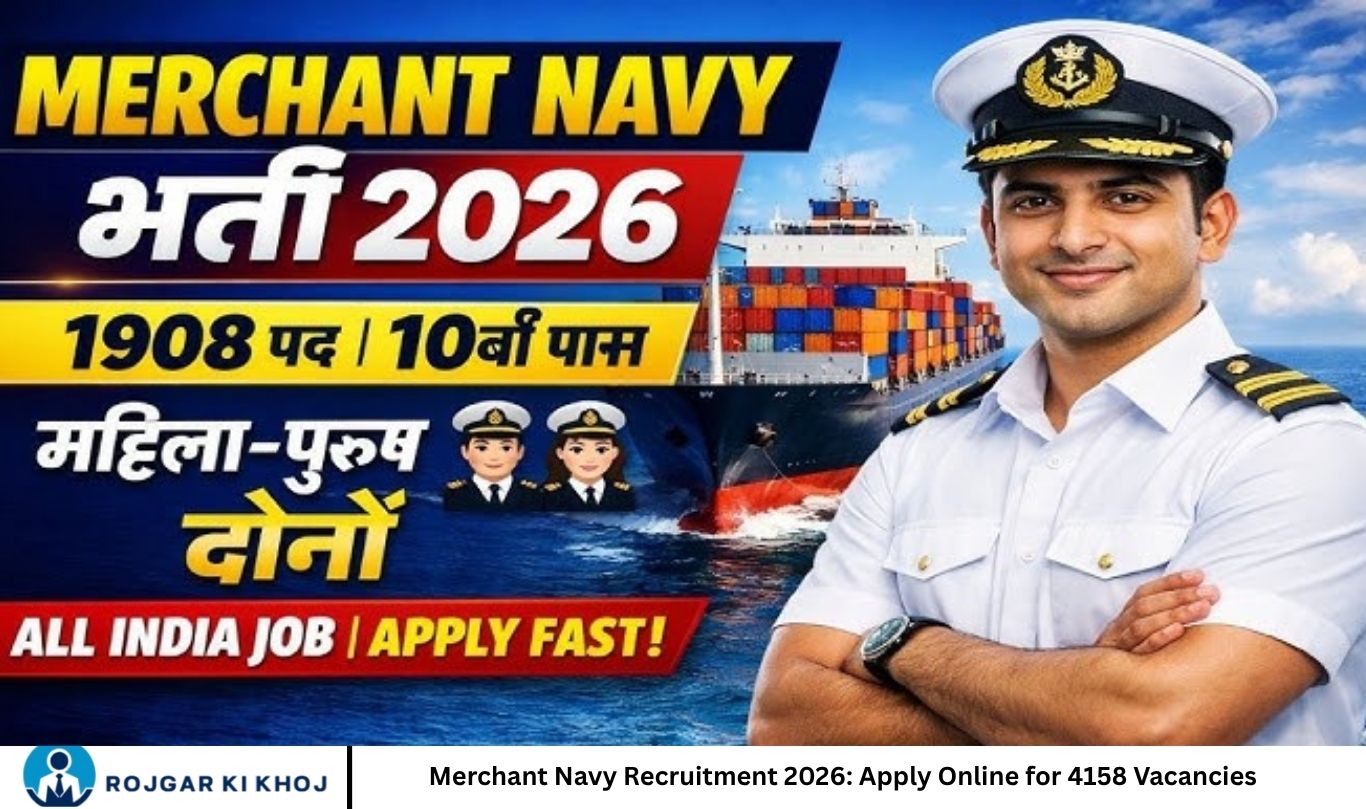 Merchant Navy Recruitment 2026: Apply Online for 4158 Vacancies