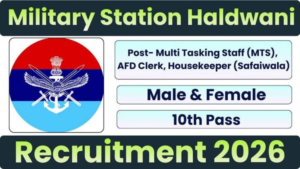 URC 389 ASC Bn Haldwani Recruitment 2026 Clerk, MTS & Safaiwala Vacancy