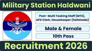 URC 389 ASC Bn Haldwani Recruitment 2026 Clerk, MTS & Safaiwala Vacancy