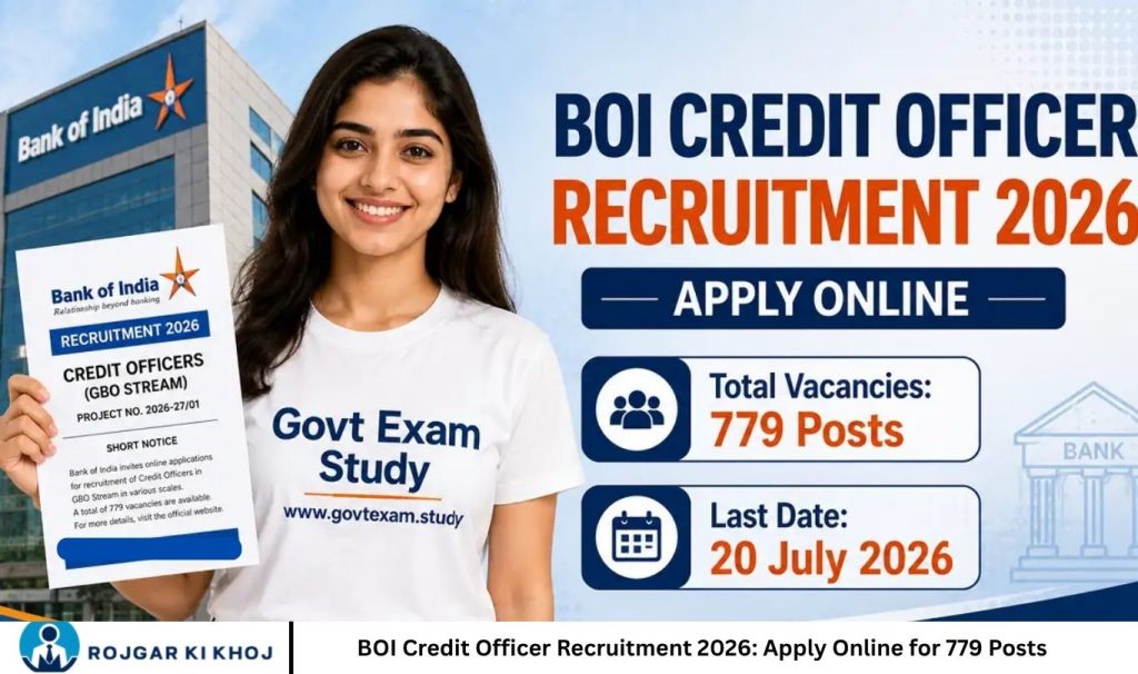 BOI Credit Officer Recruitment 2026 Apply Online for 779 Posts