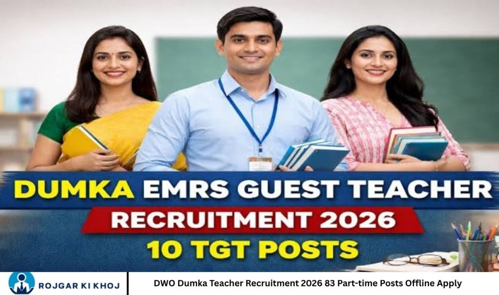 DWO Dumka Teacher Recruitment 2026 83 Part-time Posts Offline Apply