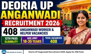 Deoria UP Anganwadi Recruitment 2026 Apply for 408 Posts