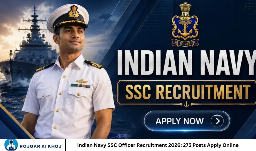Indian Navy SSC Officer Recruitment 2026 275 Posts Apply Online