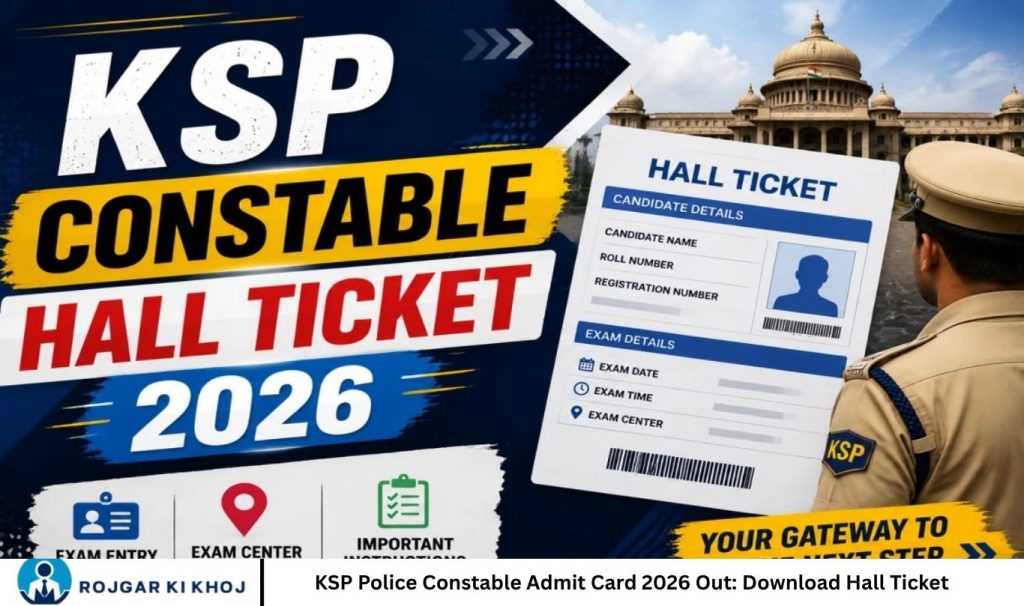 KSP Police Constable Admit Card 2026 Out Download Hall Ticket