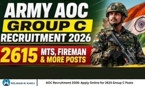 AOC Recruitment 2026 Apply Online for 2615 Group C Posts