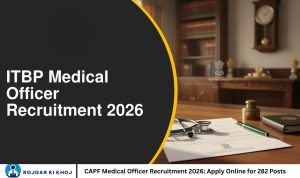 CAPF Medical Officer Recruitment 2026 Apply Online for 282 Posts
