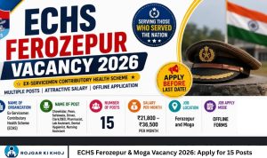 ECHS Ferozepur & Moga Vacancy 2026 Apply for 15 Posts