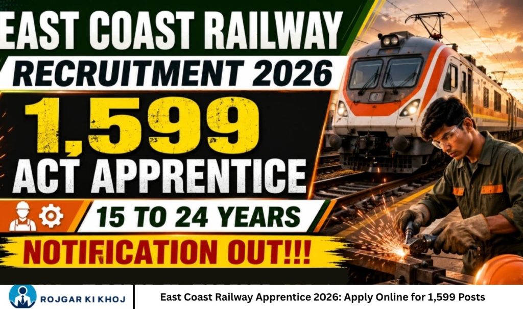 East Coast Railway Apprentice 2026 Apply Online for 1,599 Posts