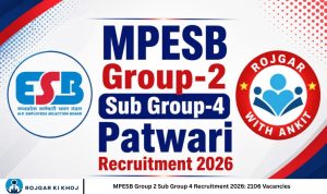 MPESB Group 2 Sub Group 4 Recruitment 2026 2106 Vacancies