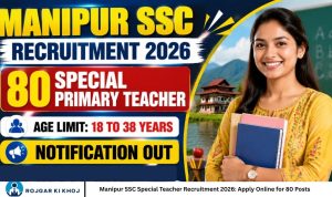 Manipur SSC Special Teacher Recruitment 2026 Apply Online for 80 Posts