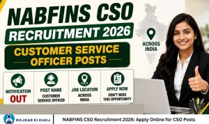 NABFINS CSO Recruitment 2026 Apply Online for CSO Posts