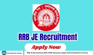 RRB JE Recruitment 2026 4098 Vacancies, Apply Online & Selection Process