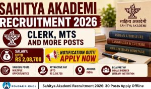 Sahitya Akademi Recruitment 2026 30 Posts Apply Offline