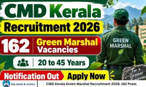 CMD Kerala Green Marshal Recruitment 2026 162 Posts