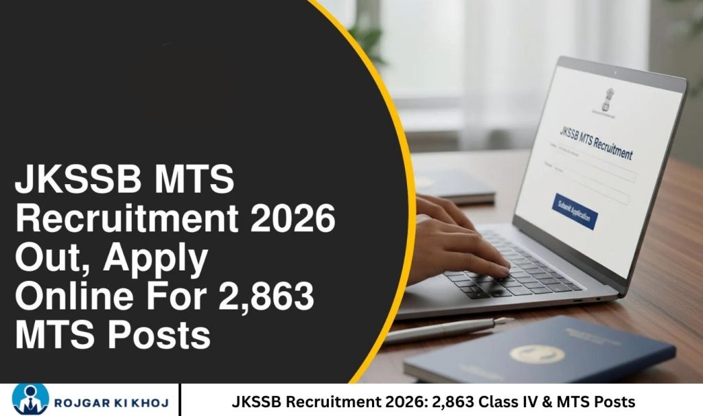 JKSSB Recruitment 2026 2,863 Class IV & MTS Posts