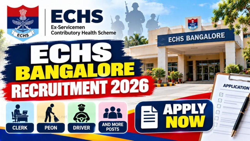ECHS Bengaluru Recruitment 2026: Apply for Various Posts