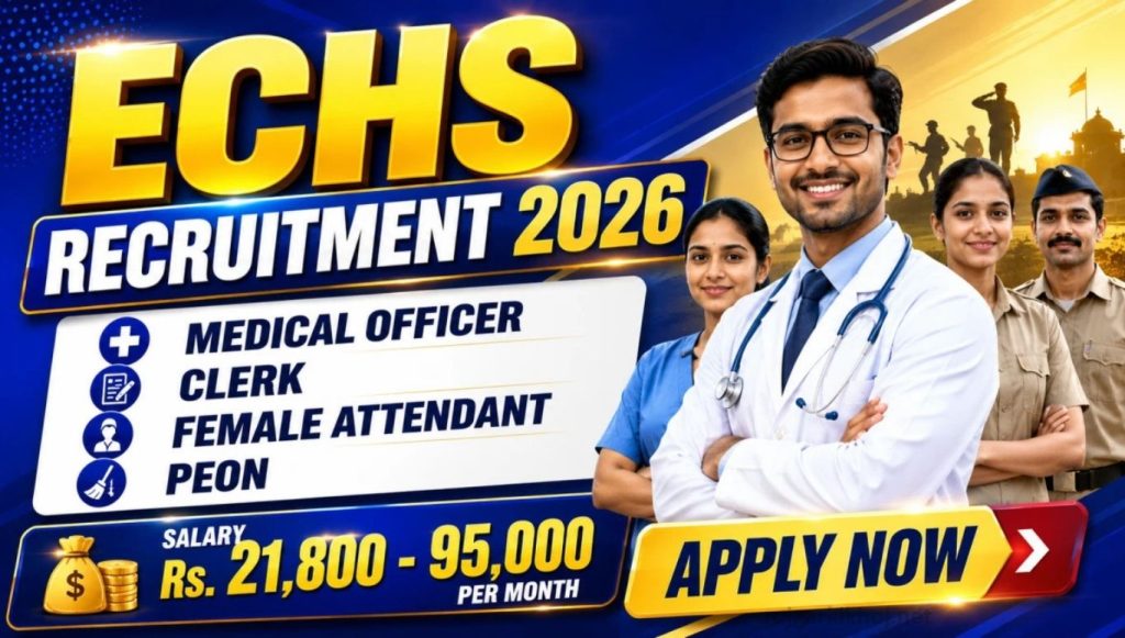 ECHS Leh Recruitment 2026: Clerk, MO Jobs ECHS Leh Recruitment 2026: Clerk, MO Jobs