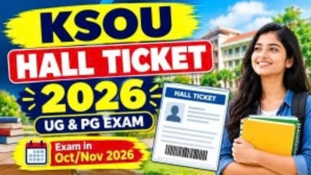 KSOU Hall Ticket 2026 Released – Download Admit Card Online KSOU Hall Ticket 2026 Released – Download Admit Card Online